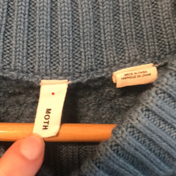 Moth Teal Sweater - Picture 3 of 3